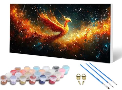 Malen Nach Zahlen Erwachsene Phönix Malen Nach Zahlen Tier, DIY Set Erwachsene Paint by Numbers mit 3 Pinsel und Acrylfarben & Knitterfreie Leinwand für Zimmer Deko Wohnzimmer 80X160CM -lsy250602 Malen Nach Zahlen Erwachsene Phönix Malen Nach Zahlen Tier, DIY Set Erwachsene Paint by Numbers mit 3 Pinsel und Acrylfarben & Knitterfreie Leinwand für Zimmer Deko Wohnzimmer 80X160CM -lsy250602 von LUESUAYN