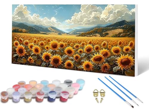 Malen Nach Zahlen Erwachsene Sonnenblume Malen Nach Zahlen Landschaft, DIY Set Erwachsene Paint by Numbers mit 3 Pinsel und Acrylfarben & Leinwand für Zimmer Deko Wohnzimmer 60X120CM -lsy250664 Malen Nach Zahlen Erwachsene Sonnenblume Malen Nach Zahlen Landschaft, DIY Set Erwachsene Paint by Numbers mit 3 Pinsel und Acrylfarben & Leinwand für Zimmer Deko Wohnzimmer 60X120CM -lsy250664 von LUESUAYN
