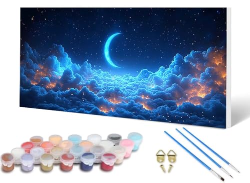 Malen Nach Zahlen Erwachsene Sternenhimmel Malen Nach Zahlen Landschaft, DIY Set Erwachsene Paint by Numbers mit 3 Pinsel und Acrylfarben & Leinwand für Zimmer Deko Wohnzimmer 100 x 200 cm -lsy250642 Malen Nach Zahlen Erwachsene Sternenhimmel Malen Nach Zahlen Landschaft, DIY Set Erwachsene Paint by Numbers mit 3 Pinsel und Acrylfarben & Leinwand für Zimmer Deko Wohnzimmer 100 x 200 cm -lsy250642 von LUESUAYN