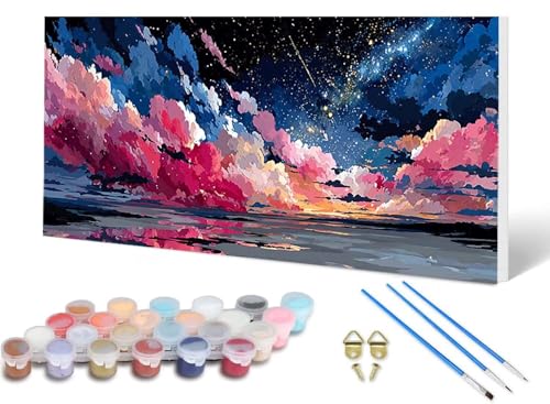 Malen Nach Zahlen Erwachsene Sternenhimmel Malen Nach Zahlen Landschaft, DIY Set Erwachsene Paint by Numbers mit 3 Pinsel und Acrylfarben & Leinwand für Zimmer Deko Wohnzimmer 60X120 CM -lsy2506F6 Malen Nach Zahlen Erwachsene Sternenhimmel Malen Nach Zahlen Landschaft, DIY Set Erwachsene Paint by Numbers mit 3 Pinsel und Acrylfarben & Leinwand für Zimmer Deko Wohnzimmer 60X120 CM -lsy2506F6 von LUESUAYN