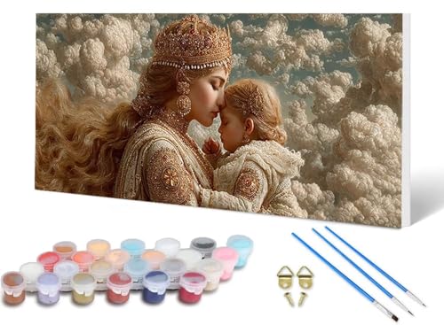 Malen Nach Zahlen Erwachsene Unsere Liebe Frau Malen Nach Zahlen Traum, DIY Set Erwachsene Paint by Numbers mit 3 Pinsel und Acrylfarben & Leinwand für Zimmer Deko Wohnzimmer 60X120CM -lsy2506AW Malen Nach Zahlen Erwachsene Unsere Liebe Frau Malen Nach Zahlen Traum, DIY Set Erwachsene Paint by Numbers mit 3 Pinsel und Acrylfarben & Leinwand für Zimmer Deko Wohnzimmer 60X120CM -lsy2506AW von LUESUAYN