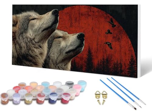 Malen Nach Zahlen Erwachsene Wolf Malen Nach Zahlen Sonne, DIY Set Erwachsene Paint by Numbers mit 3 Pinsel und Acrylfarben & Knitterfreie Leinwand für Zimmer Deko Wohnzimmer 100X200CM -lsy250667 Malen Nach Zahlen Erwachsene Wolf Malen Nach Zahlen Sonne, DIY Set Erwachsene Paint by Numbers mit 3 Pinsel und Acrylfarben & Knitterfreie Leinwand für Zimmer Deko Wohnzimmer 100X200CM -lsy250667 von LUESUAYN