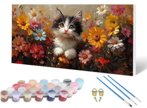 Malen Nach Zahlen Katze Malen Nach Zahlen Erwachsene Chrysantheme 100X300 CM, DIY Paint by Numbers Bastelset Erwachsene Anfänger mit 3 Pinsel und Acrylfarben & Leinwand für Wanddeko -lsy25066K9X Malen Nach Zahlen Katze Malen Nach Zahlen Erwachsene Chrysantheme 100X300 CM, DIY Paint by Numbers Bastelset Erwachsene Anfänger mit 3 Pinsel und Acrylfarben & Leinwand für Wanddeko -lsy25066K9X von LUESUAYN