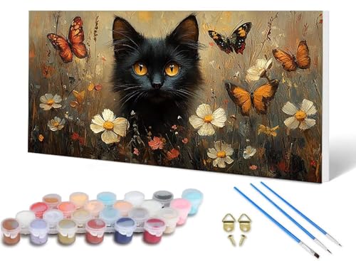 Malen Nach Zahlen Katze Malen Nach Zahlen Erwachsene Schmetterling 100 x 300 cm, DIY Paint by Numbers Bastelset Erwachsene Anfänger mit 3 Pinsel und Acrylfarben & Leinwand für Wanddeko -lsy250689 Malen Nach Zahlen Katze Malen Nach Zahlen Erwachsene Schmetterling 100 x 300 cm, DIY Paint by Numbers Bastelset Erwachsene Anfänger mit 3 Pinsel und Acrylfarben & Leinwand für Wanddeko -lsy250689 von LUESUAYN