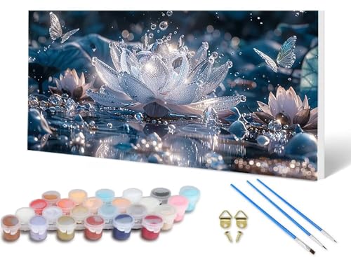 Malen Nach Zahlen Lotus Malen Nach Zahlen Erwachsene Schmetterling 30 x 60 cm, DIY Paint by Numbers Bastelset Erwachsene Anfänger mit 3 Pinsel und Acrylfarben & Leinwand für Wanddeko -lsy2506E3 Malen Nach Zahlen Lotus Malen Nach Zahlen Erwachsene Schmetterling 30 x 60 cm, DIY Paint by Numbers Bastelset Erwachsene Anfänger mit 3 Pinsel und Acrylfarben & Leinwand für Wanddeko -lsy2506E3 von LUESUAYN