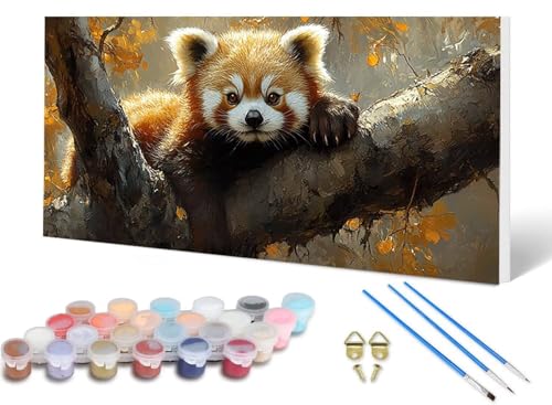 Malen Nach Zahlen Panda Malen Nach Zahlen Erwachsene Tier 90X180 CM, DIY Paint by Numbers Bastelset Erwachsene Anfänger mit 3 Pinsel und Acrylfarben & Knitterfreie Leinwand für Wanddeko -lsy2506N7 Malen Nach Zahlen Panda Malen Nach Zahlen Erwachsene Tier 90X180 CM, DIY Paint by Numbers Bastelset Erwachsene Anfänger mit 3 Pinsel und Acrylfarben & Knitterfreie Leinwand für Wanddeko -lsy2506N7 von LUESUAYN
