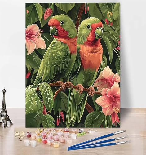 Malen Nach Zahlen Papagei Malen Nach Zahlen Erwachsene, Malen Nach Zahlen Kinder Blume Bastelset Erwachsene Malen-Nach-Zahlen mit Pinseln und Acrylfarben für Deko Wohnzimmer, Geschenke 40x50cm I-J Malen Nach Zahlen Papagei Malen Nach Zahlen Erwachsene, Malen Nach Zahlen Kinder Blume Bastelset Erwachsene Malen-Nach-Zahlen mit Pinseln und Acrylfarben für Deko Wohnzimmer, Geschenke 40x50cm I-J von LUESUAYN