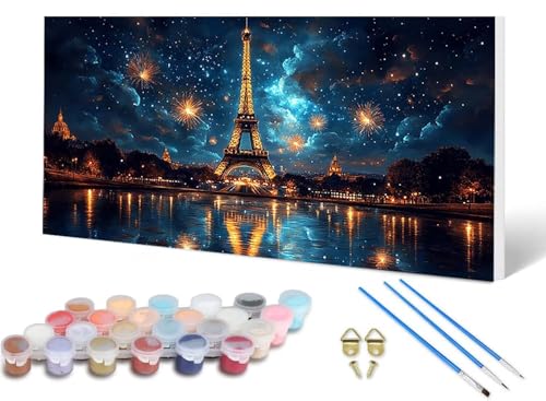 Malen Nach Zahlen Paris Malen Nach Zahlen Erwachsene Sternenhimmel 100X300 CM, DIY Paint by Numbers Bastelset Erwachsene Anfänger mit 3 Pinsel und Acrylfarben & Leinwand für Wanddeko -lsy2506CN Malen Nach Zahlen Paris Malen Nach Zahlen Erwachsene Sternenhimmel 100X300 CM, DIY Paint by Numbers Bastelset Erwachsene Anfänger mit 3 Pinsel und Acrylfarben & Leinwand für Wanddeko -lsy2506CN von LUESUAYN