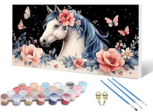 Malen Nach Zahlen Pferd Malen Nach Zahlen Erwachsene Schmetterling 100X300 CM, DIY Paint by Numbers Bastelset Erwachsene Anfänger mit 3 Pinsel und Acrylfarben & Leinwand für Wanddeko -lsy2506W4 Malen Nach Zahlen Pferd Malen Nach Zahlen Erwachsene Schmetterling 100X300 CM, DIY Paint by Numbers Bastelset Erwachsene Anfänger mit 3 Pinsel und Acrylfarben & Leinwand für Wanddeko -lsy2506W4 von LUESUAYN