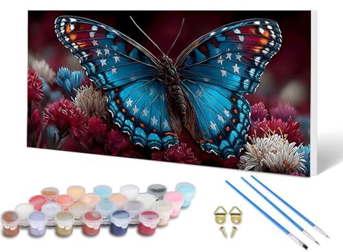 Malen Nach Zahlen Schmetterling Malen Nach Zahlen Erwachsene Blume 100 x 300 cm, DIY Paint by Numbers Bastelset Erwachsene Anfänger mit 3 Pinsel und Acrylfarben & Leinwand für Wanddeko -lsy250686 Malen Nach Zahlen Schmetterling Malen Nach Zahlen Erwachsene Blume 100 x 300 cm, DIY Paint by Numbers Bastelset Erwachsene Anfänger mit 3 Pinsel und Acrylfarben & Leinwand für Wanddeko -lsy250686 von LUESUAYN