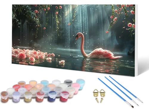 Malen Nach Zahlen Schwan Malen Nach Zahlen Erwachsene Rose 90X180CM, DIY Paint by Numbers Bastelset Erwachsene Anfänger mit 3 Pinsel und Acrylfarben & Knitterfreie Leinwand für Wanddeko -lsy2506QT Malen Nach Zahlen Schwan Malen Nach Zahlen Erwachsene Rose 90X180CM, DIY Paint by Numbers Bastelset Erwachsene Anfänger mit 3 Pinsel und Acrylfarben & Knitterfreie Leinwand für Wanddeko -lsy2506QT von LUESUAYN