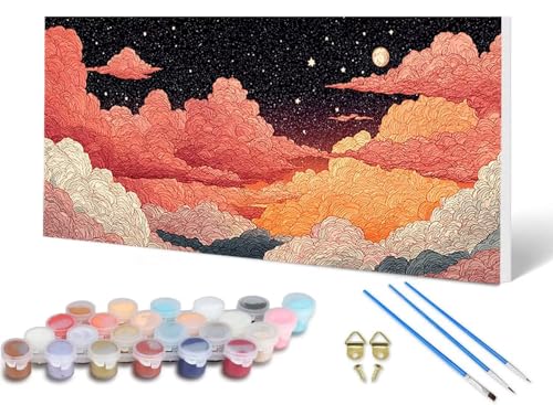 Malen Nach Zahlen Sternenhimmel Malen Nach Zahlen Erwachsene Landschaft 100X300 CM, DIY Paint by Numbers Bastelset Erwachsene Anfänger mit 3 Pinsel und Acrylfarben & Leinwand für Wanddeko -lsy25065O Malen Nach Zahlen Sternenhimmel Malen Nach Zahlen Erwachsene Landschaft 100X300 CM, DIY Paint by Numbers Bastelset Erwachsene Anfänger mit 3 Pinsel und Acrylfarben & Leinwand für Wanddeko -lsy25065O von LUESUAYN