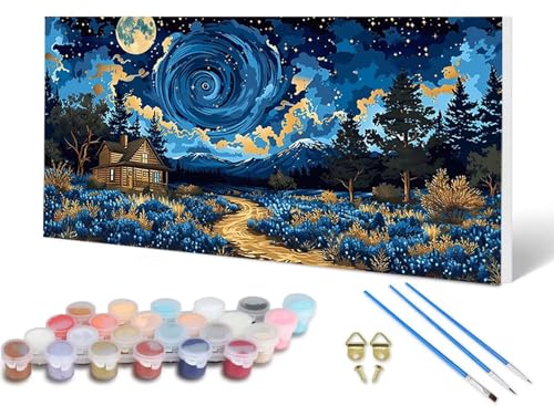 Malen Nach Zahlen Sternenhimmel Malen Nach Zahlen Erwachsene Landschaft 90X180 CM, DIY Paint by Numbers Bastelset Erwachsene Anfänger mit 3 Pinsel und Acrylfarben & Leinwand für Wanddeko -lsy25066D Malen Nach Zahlen Sternenhimmel Malen Nach Zahlen Erwachsene Landschaft 90X180 CM, DIY Paint by Numbers Bastelset Erwachsene Anfänger mit 3 Pinsel und Acrylfarben & Leinwand für Wanddeko -lsy25066D von LUESUAYN
