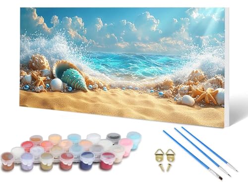 Malen Nach Zahlen Strand Malen Nach Zahlen Erwachsene Ozean 100X300 CM, DIY Paint by Numbers Bastelset Erwachsene Anfänger mit 3 Pinsel und Acrylfarben & Knitterfreie Leinwand für Wanddeko -lsy25065P Malen Nach Zahlen Strand Malen Nach Zahlen Erwachsene Ozean 100X300 CM, DIY Paint by Numbers Bastelset Erwachsene Anfänger mit 3 Pinsel und Acrylfarben & Knitterfreie Leinwand für Wanddeko -lsy25065P von LUESUAYN