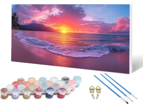 Malen Nach Zahlen Strand Malen Nach Zahlen Erwachsene Sonnenuntergang 70X140CM, DIY Paint by Numbers Bastelset Erwachsene Anfänger mit 3 Pinsel und Acrylfarben & Leinwand für Wanddeko -lsy250604 Malen Nach Zahlen Strand Malen Nach Zahlen Erwachsene Sonnenuntergang 70X140CM, DIY Paint by Numbers Bastelset Erwachsene Anfänger mit 3 Pinsel und Acrylfarben & Leinwand für Wanddeko -lsy250604 von LUESUAYN