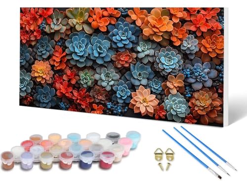 Malen Nach Zahlen Sukkulenten Malen Nach Zahlen Erwachsene Blume 100X300 CM, DIY Paint by Numbers Bastelset Erwachsene Anfänger mit 3 Pinsel und Acrylfarben & Leinwand für Wanddeko -lsy2506V0ZY Malen Nach Zahlen Sukkulenten Malen Nach Zahlen Erwachsene Blume 100X300 CM, DIY Paint by Numbers Bastelset Erwachsene Anfänger mit 3 Pinsel und Acrylfarben & Leinwand für Wanddeko -lsy2506V0ZY von LUESUAYN