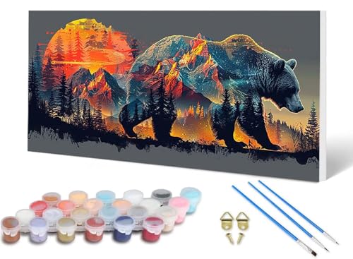 Malen Nach Zahlen Tragen Malen Nach Zahlen Erwachsene Berg 100X300 CM, DIY Paint by Numbers Bastelset Erwachsene Anfänger mit 3 Pinsel und Acrylfarben & Knitterfreie Leinwand für Wanddeko -lsy2506K4 Malen Nach Zahlen Tragen Malen Nach Zahlen Erwachsene Berg 100X300 CM, DIY Paint by Numbers Bastelset Erwachsene Anfänger mit 3 Pinsel und Acrylfarben & Knitterfreie Leinwand für Wanddeko -lsy2506K4 von LUESUAYN