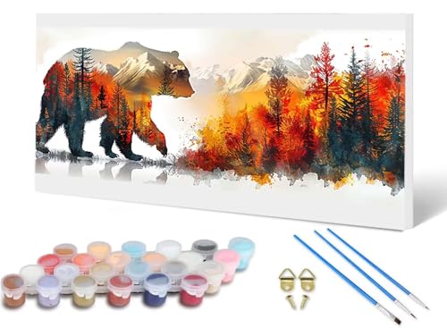 Malen Nach Zahlen Tragen Malen Nach Zahlen Erwachsene Tier 100X300CM, DIY Paint by Numbers Bastelset Erwachsene Anfänger mit 3 Pinsel und Acrylfarben & Knitterfreie Leinwand für Wanddeko -lsy25060K Malen Nach Zahlen Tragen Malen Nach Zahlen Erwachsene Tier 100X300CM, DIY Paint by Numbers Bastelset Erwachsene Anfänger mit 3 Pinsel und Acrylfarben & Knitterfreie Leinwand für Wanddeko -lsy25060K von LUESUAYN