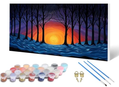 Malen Nach Zahlen Wald Malen Nach Zahlen Erwachsene Landschaft 100 x 300 cm, DIY Paint by Numbers Bastelset Erwachsene Anfänger mit 3 Pinsel und Acrylfarben & Leinwand für Wanddeko -lsy25061Y77 Malen Nach Zahlen Wald Malen Nach Zahlen Erwachsene Landschaft 100 x 300 cm, DIY Paint by Numbers Bastelset Erwachsene Anfänger mit 3 Pinsel und Acrylfarben & Leinwand für Wanddeko -lsy25061Y77 von LUESUAYN