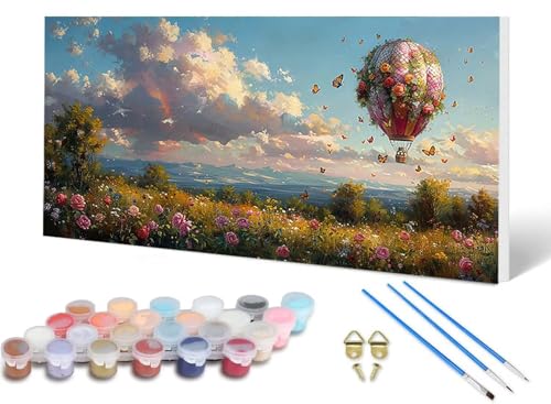 Malen Nach Zahlen Wiese Malen Nach Zahlen Erwachsene Landschaft 100X300CM, DIY Paint by Numbers Bastelset Erwachsene Anfänger mit 3 Pinsel und Acrylfarben & Leinwand für Wanddeko, Geschenke -lsy2506K0 Malen Nach Zahlen Wiese Malen Nach Zahlen Erwachsene Landschaft 100X300CM, DIY Paint by Numbers Bastelset Erwachsene Anfänger mit 3 Pinsel und Acrylfarben & Leinwand für Wanddeko, Geschenke -lsy2506K0 von LUESUAYN