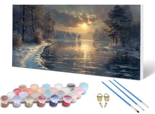 Malen Nach Zahlen Winter Malen Nach Zahlen Erwachsene Landschaft 100X300 CM, DIY Paint by Numbers Bastelset Erwachsene Anfänger mit 3 Pinsel und Acrylfarben & Leinwand für Wanddeko -lsy25063422 Malen Nach Zahlen Winter Malen Nach Zahlen Erwachsene Landschaft 100X300 CM, DIY Paint by Numbers Bastelset Erwachsene Anfänger mit 3 Pinsel und Acrylfarben & Leinwand für Wanddeko -lsy25063422 von LUESUAYN