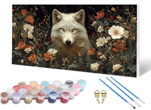 Malen Nach Zahlen Wolf Malen Nach Zahlen Erwachsene Blume 90X180 CM, DIY Paint by Numbers Bastelset Erwachsene Anfänger mit 3 Pinsel und Acrylfarben & Knitterfreie Leinwand für Wanddeko -lsy250656 Malen Nach Zahlen Wolf Malen Nach Zahlen Erwachsene Blume 90X180 CM, DIY Paint by Numbers Bastelset Erwachsene Anfänger mit 3 Pinsel und Acrylfarben & Knitterfreie Leinwand für Wanddeko -lsy250656 von LUESUAYN