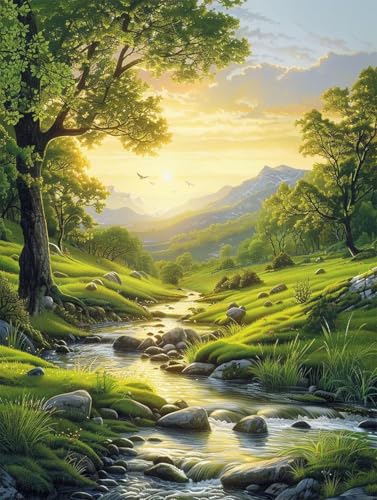 Wiese Diamond Painting XXL Landschaft Crystal Art, Diamond Painting Eckige Steine Basteln Erwachsene Anfänger DIY Stickerei Kreuzstich Bastelset für Wanddeko, Zimmer Deko, Geschenke 20x30cm -2502y27 Wiese Diamond Painting XXL Landschaft Crystal Art, Diamond Painting Eckige Steine Basteln Erwachsene Anfänger DIY Stickerei Kreuzstich Bastelset für Wanddeko, Zimmer Deko, Geschenke 20x30cm -2502y27 von LUESUAYN