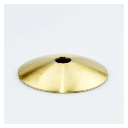 2 teile/los 40~180mm Lampensockel Lampenschirm Tablett Metallkappe Lichtbogenabdeckung Reines Kupfer Messing Kappe Fliegende Untertasse Beleuchtung Zubehör (Body Color : 160mm) von LUFAA