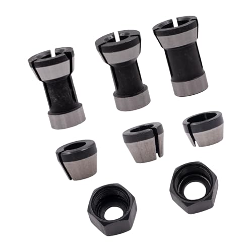 LUJIAXI 6/6,35/8 mm Sammelfutter Adapter Kopf Konverter Router Klemmhalter Werkzeug Zubehör für Trimmmaschine elektrisch von LUJIAXI