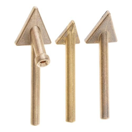 LUJIAXI Lötkolbenspitzen-Set, Kupfer-Reparatur, dreieckiger Glättungskopf, Schweißspitzen, Schweißspitzen, Ersatzspitzen, 3/4-teiliges Set von LUJIAXI