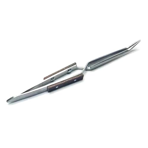 LUJIAXI Schweißklemme, Edelstahl-Kreuz-Pinzette, automatisches Schließen, Schmuck, Löten, Handwerk, gerade Ellenbogenspitze, Klemm-Clip von LUJIAXI