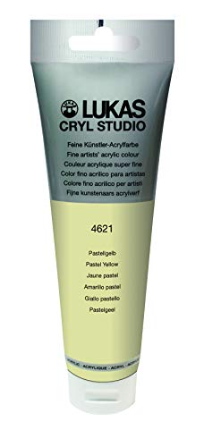 Lukas Cryl Studio 125 ml, Acrylfarbe in Premium-Qualität, Pastellgelb von LUKAS CRYL STUDIO