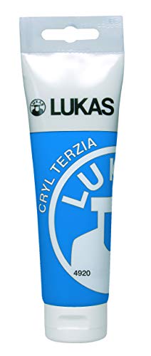 LUKAS CRYL TERZIA 125 ml - Acrylfarbe in Studien-Qualität - Farbton Primär-Blau von LUKAS