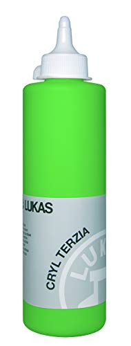 LUKAS CRYL TERZIA 500 ml - Acrylfarbe in Studien-Qualität - Farbton Chromgrün hell (imit.) von LUKAS