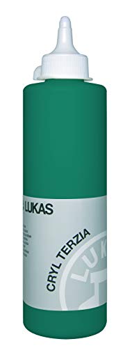 LUKAS CRYL TERZIA 500 ml - Acrylfarbe in Studien-Qualität - Farbton Chromoxidgrün feurig (imit.) von LUKAS
