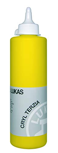 LUKAS CRYL TERZIA 500 ml - Acrylfarbe in Studien-Qualität - Farbton Kadmiumgelb hell (imit.) von LUKAS