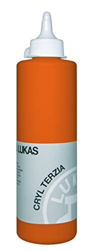 LUKAS CRYL TERZIA 500 ml - Acrylfarbe in Studien-Qualität - Farbton Kadmiumorange (imit.) von LUKAS