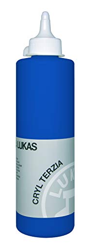LUKAS CRYL TERZIA 500 ml - Acrylfarbe in Studien-Qualität - Farbton Kobaltblau (imit.) von LUKAS