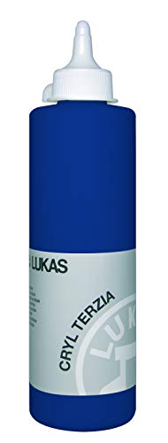 LUKAS CRYL TERZIA 500 ml - Acrylfarbe in Studien-Qualität - Farbton Preussischblau von LUKAS