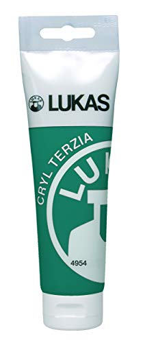 LUKAS CRYL TERZIA Acrylfarbe in Studien-Qualität, Chromoxidgrün feurig (imit.), 125 ml von LUKAS