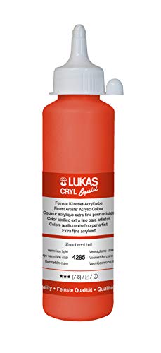 LUKAS CRYL liquid 250 ml - Flüssige Acrylfarbe in Profi-Qualität - Farbton Zinnoberrot hell LUKAS CRYL liquid 250 ml - Flüssige Acrylfarbe in Profi-Qualität - Farbton Zinnoberrot hell von LUKAS