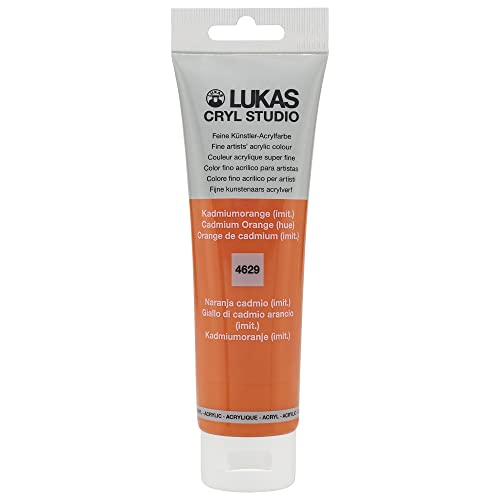 LUKAS Cryl Studio 125 ml, Acrylfarbe in Premium-Qualität, Kadmiumorange (imit.) von LUKAS