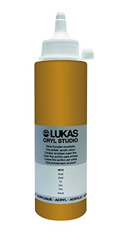LUKAS Cryl Studio 250 ml, Acrylfarbe in Premium-Qualität, Gold von LUKAS