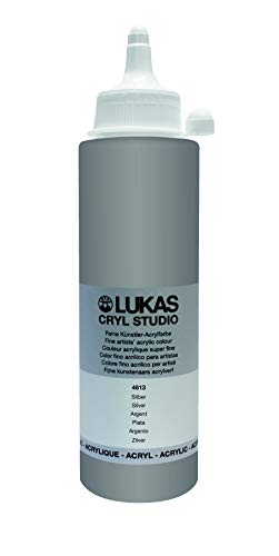 LUKAS Cryl Studio 250 ml, Acrylfarbe in Premium-Qualität, Silber von LUKAS