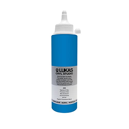 LUKAS Cryl Studio 250 ml, Acrylfarbe in Premium-Qualität, Tagesleuchtfarbe Blau LUKAS Cryl Studio 250 ml, Acrylfarbe in Premium-Qualität, Tagesleuchtfarbe Blau von LUKAS