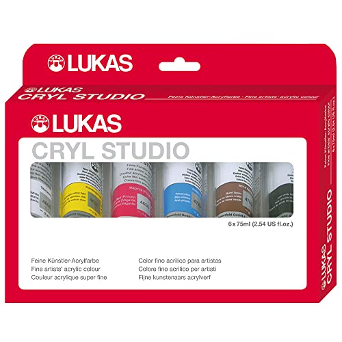 LUKAS Cryl Studio Acrylfarben-Set 6 x 75 ml von LUKAS