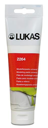 LUKAS Malmittel - Modellierpaste universal in 125 ml, Acryl, Paste, Strukturpaste, Modellierpaste, grau, hochviskos (high viscosity) von LUKAS