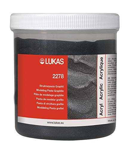 LUKAS Malmittel - Strukturpaste Graphit in 250 ml, K22780250, schwarz von LUKAS