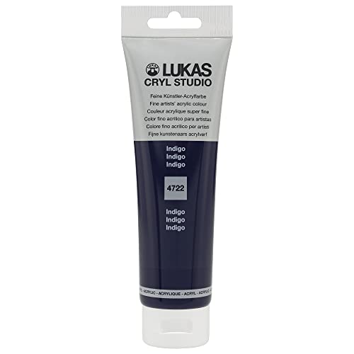 Lukas Cryl Studio 125 ml, Acrylfarbe in Premium-Qualität, Indigo von LUKAS