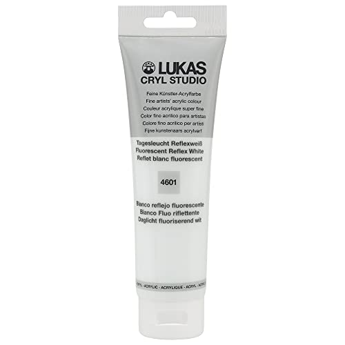 Lukas Cryl Studio 125 ml, Acrylfarbe in Premium-Qualität, Tagesleuchtfarbe Reflexweiß Lukas Cryl Studio 125 ml, Acrylfarbe in Premium-Qualität, Tagesleuchtfarbe Reflexweiß von LUKAS